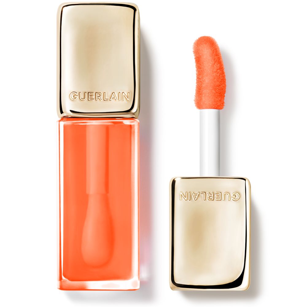 GUERLAIN KISSKISS BEE GLOW OIL tinted lip oil #319-Peach 9.5 ml