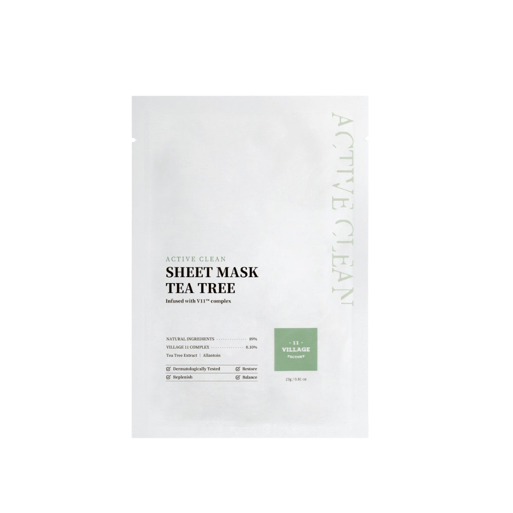 VILLAGE 11 masque en tissu ACTIF PURE T-tree 23 gr