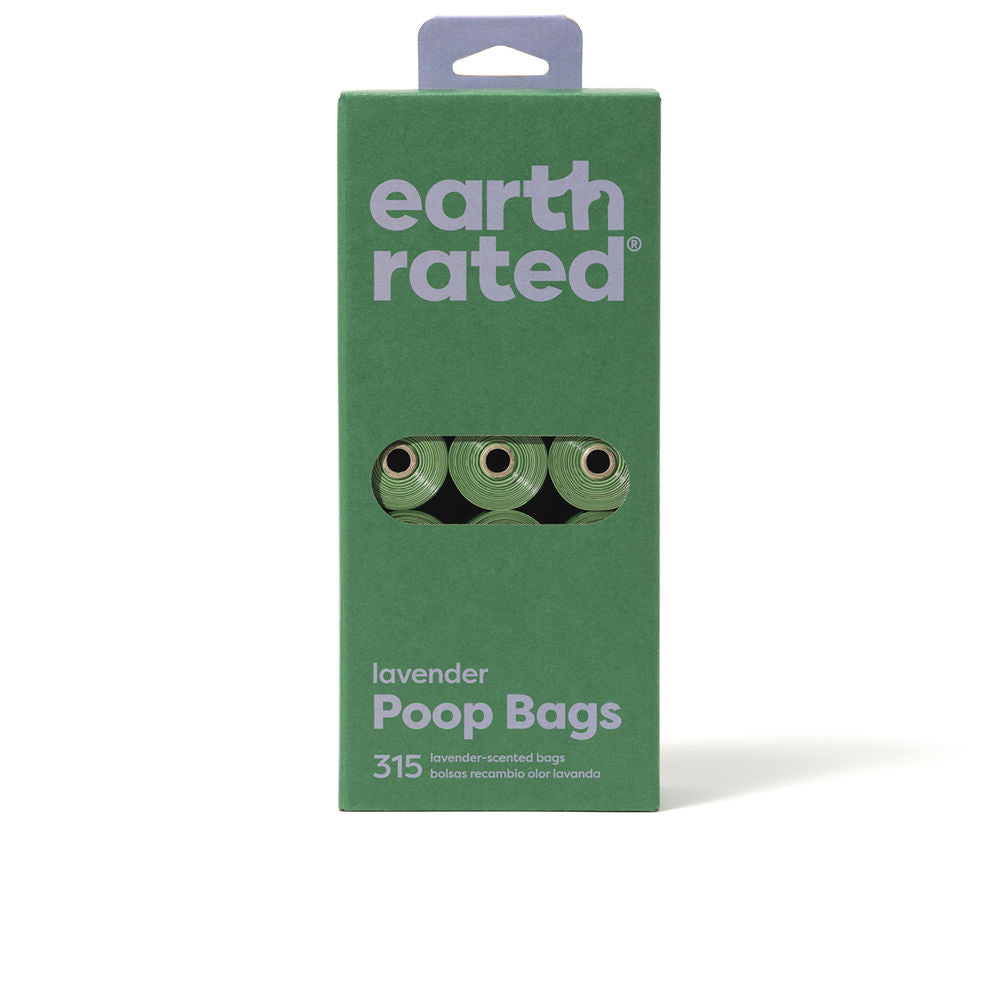 EARTH RATED ROLLOS BOLSA mascota recambio #lavanda 21 x 15 u