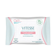 VITESSE Dermosensitive makeup remover wipes rebalance and soothe 25 units