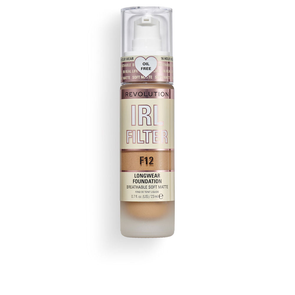 REVOLUTION MAKE UP IRL FILTER longwear foundation #F12 23ml