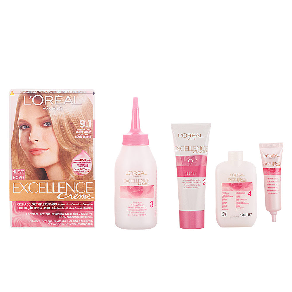 L'ORÉAL PARIS EXCELLENCE Creme dye #9.1-light light ash blonde 192 ml