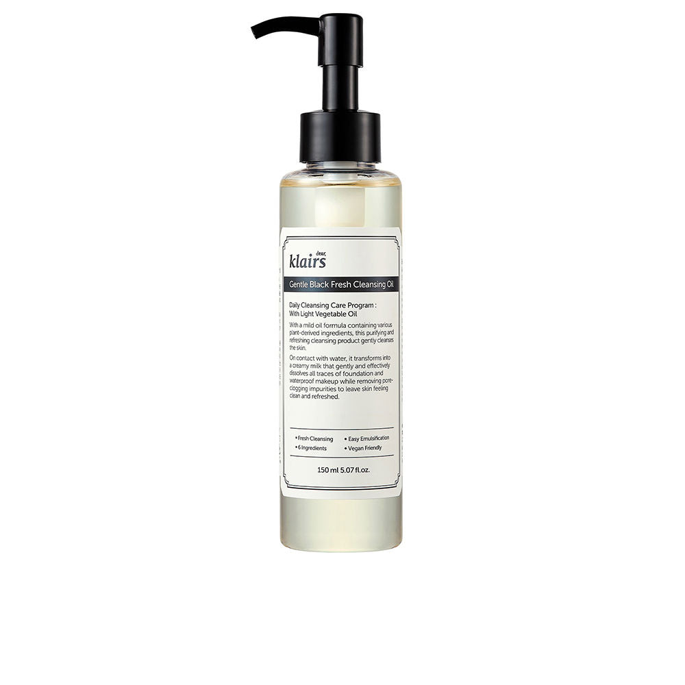 KLAIRS GENTLE BLACK fresh cleansing oil 150 ml