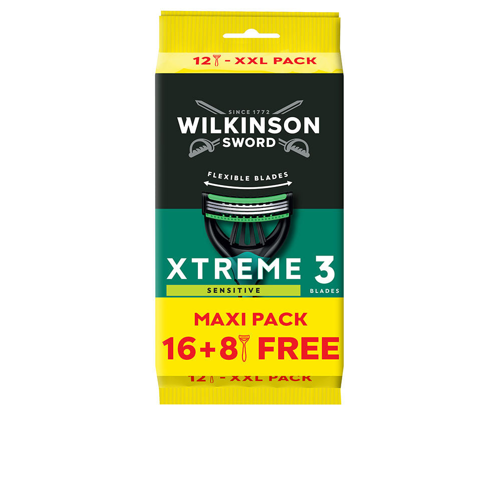 WILKINSON XTREME-3 SENSITIVE disposable razors 24 units