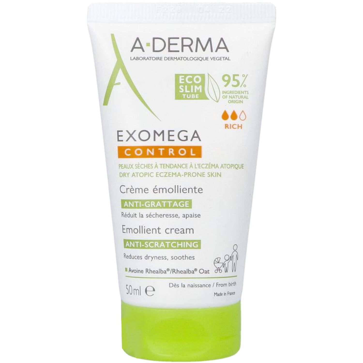 A-DERMA EXOMEGA CONTROL emollient shower oil 500 ml