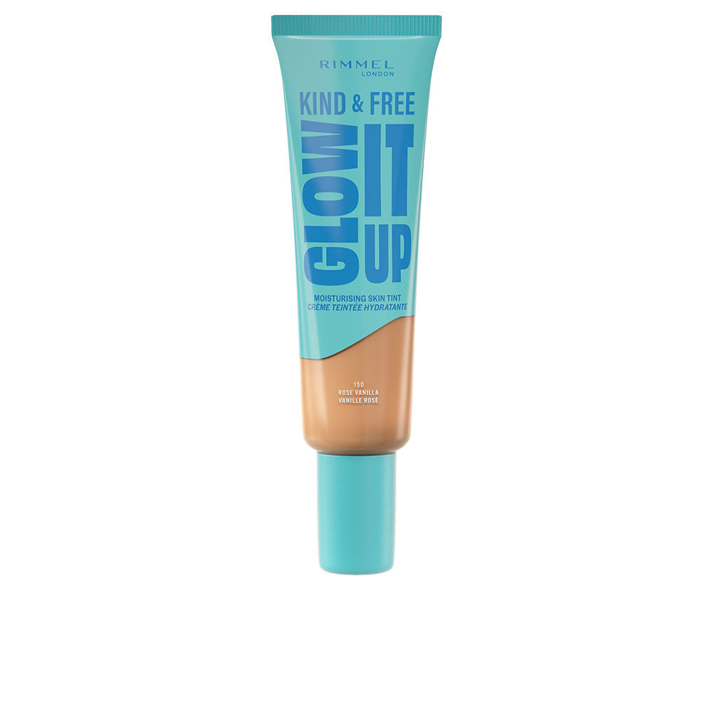 RIMMEL LONDON KIND &amp; FREE GLOW IT UP liquid foundation #150-Rose Vanilla 30 ml
