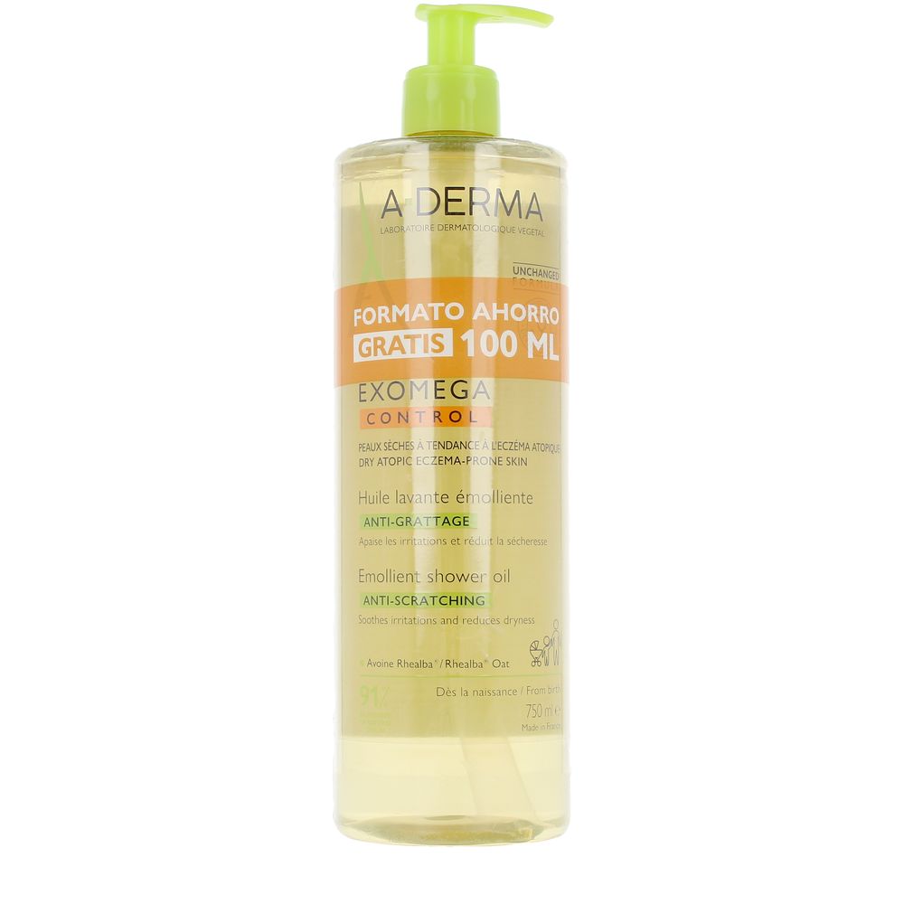 A-DERMA EXOMEGA CONTROL emollient shower oil 750 ml