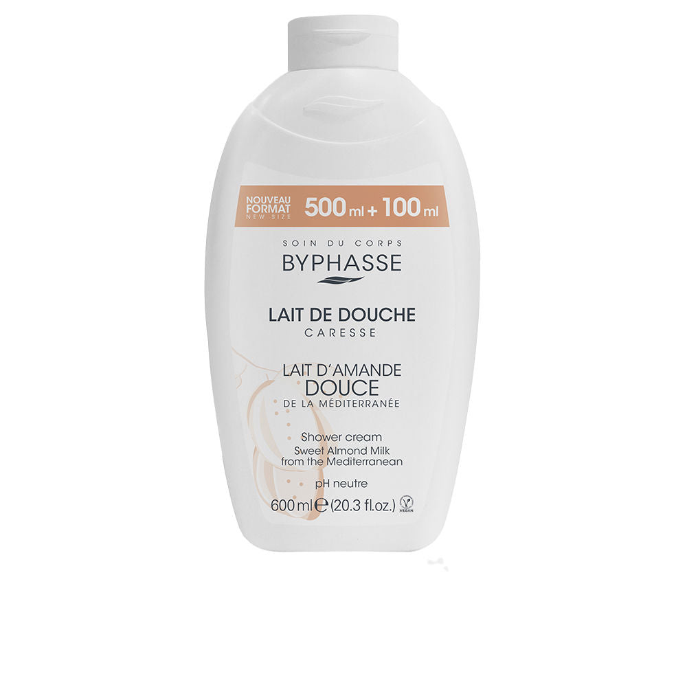 BYPHASSE CARESSE shower cream sweet almond milk 600 ml