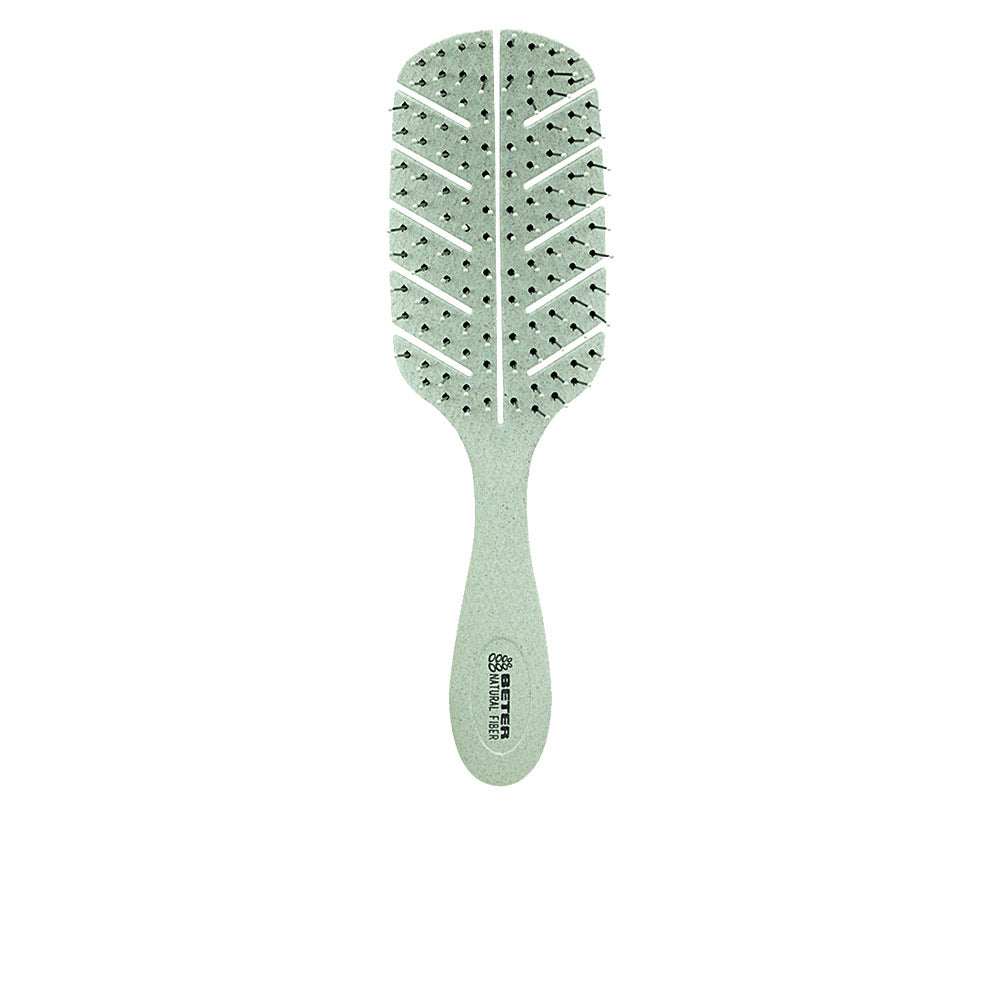 BETER DETANGLING natural fiber brush #green 1 u