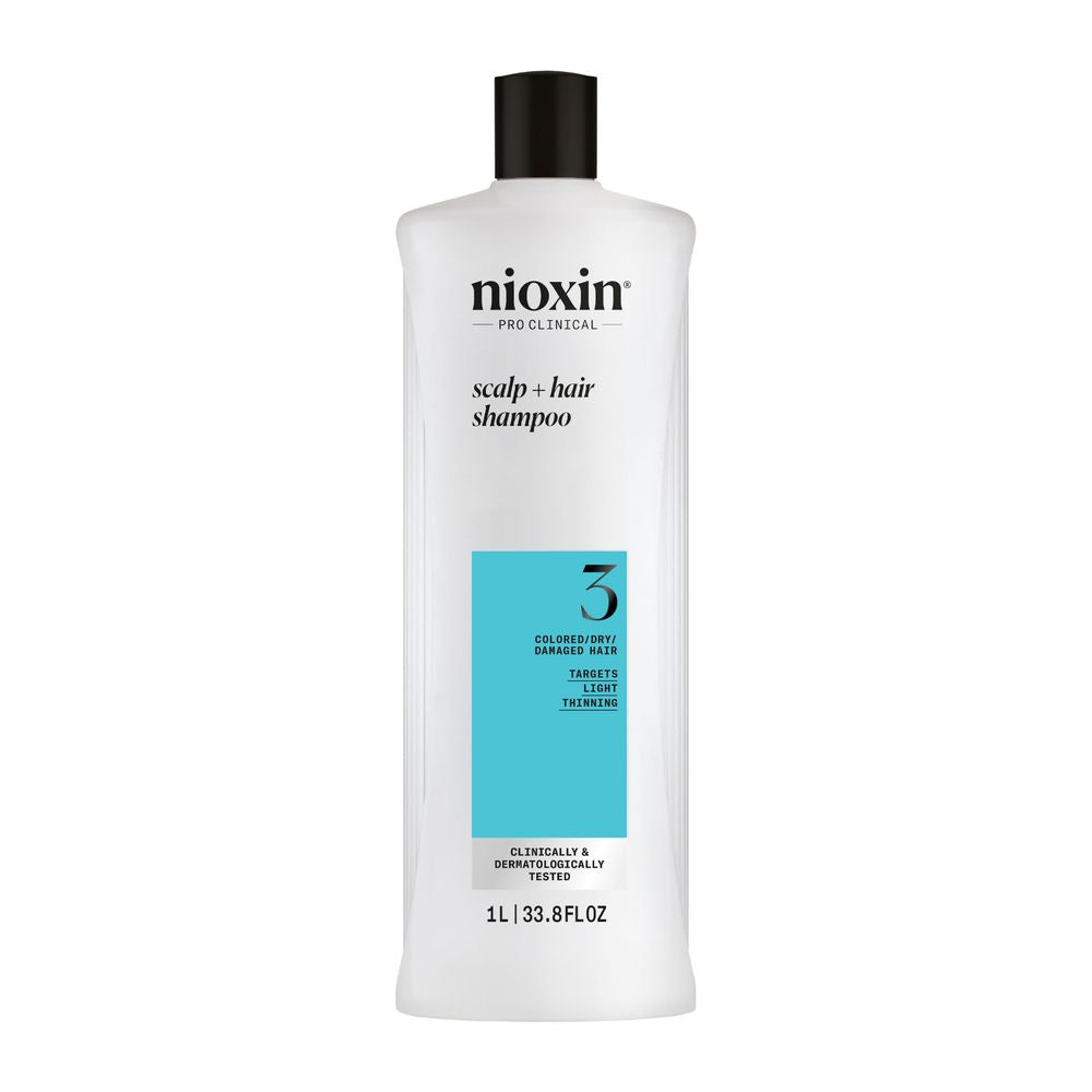 NIOXIN SYSTEM 3 - Shampoo - Dyed and Damaged Hair with Mild Weakening 1000 ml