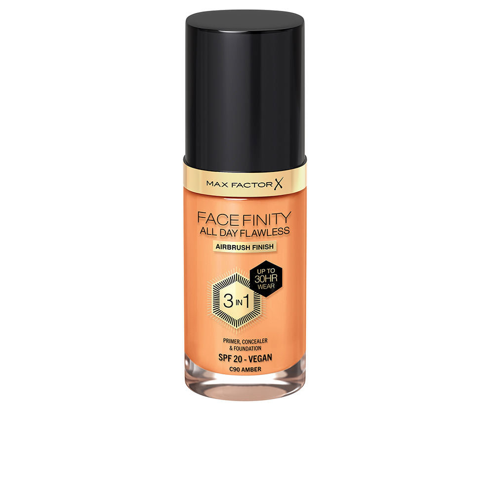 MAX FACTOR FACEFINITY ALL DAY FLAWLESS 3 IN 1 foundation #90-amber 30 ml