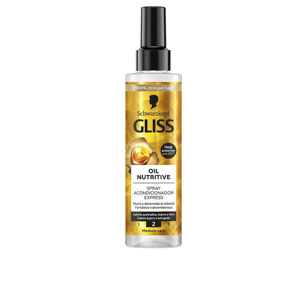 SCHWARZKOPF MASS MARKET GLISS OIL NUTRITIVE conditioner spray 200 ml