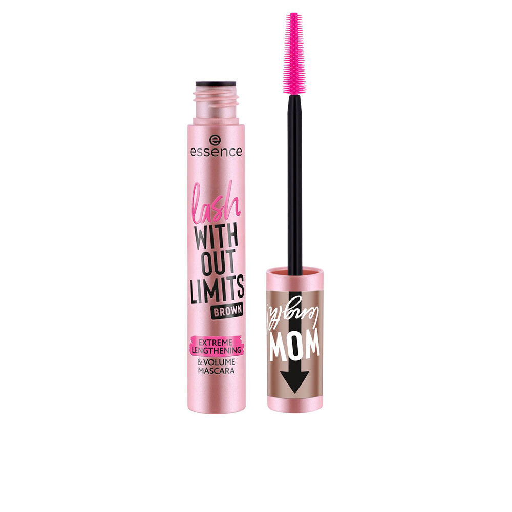 ESSENCE LASH WITH OUT LIMITS extreme lengthening &amp; volume #02-brown 13 ml
