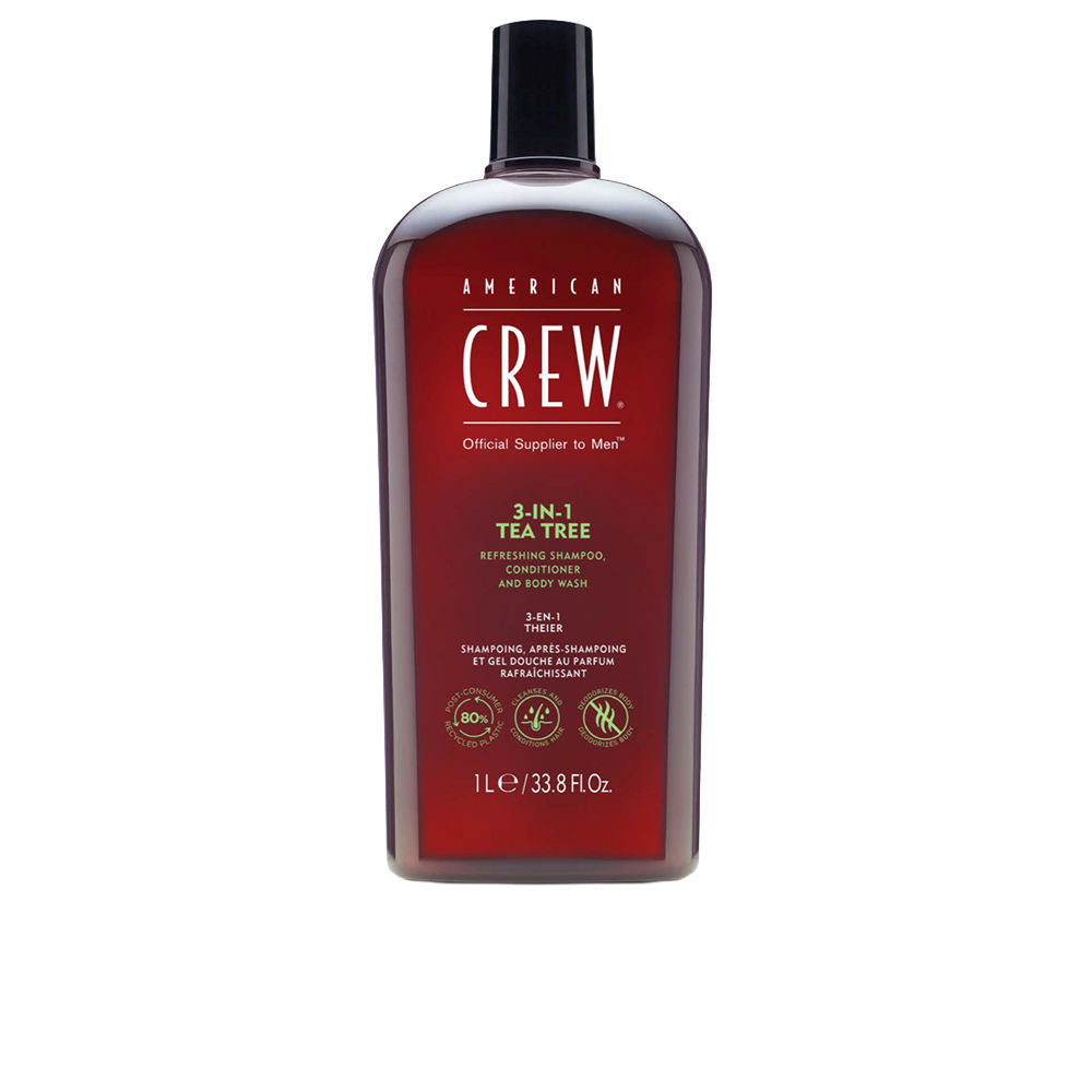 AMERICAN CREW TEA TREE 3 in 1 shampoo, conditioner and body wash 1000 ml