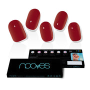 NOOVES GEL NAIL FILMS midnight rain premium luxe solid #red 20 u