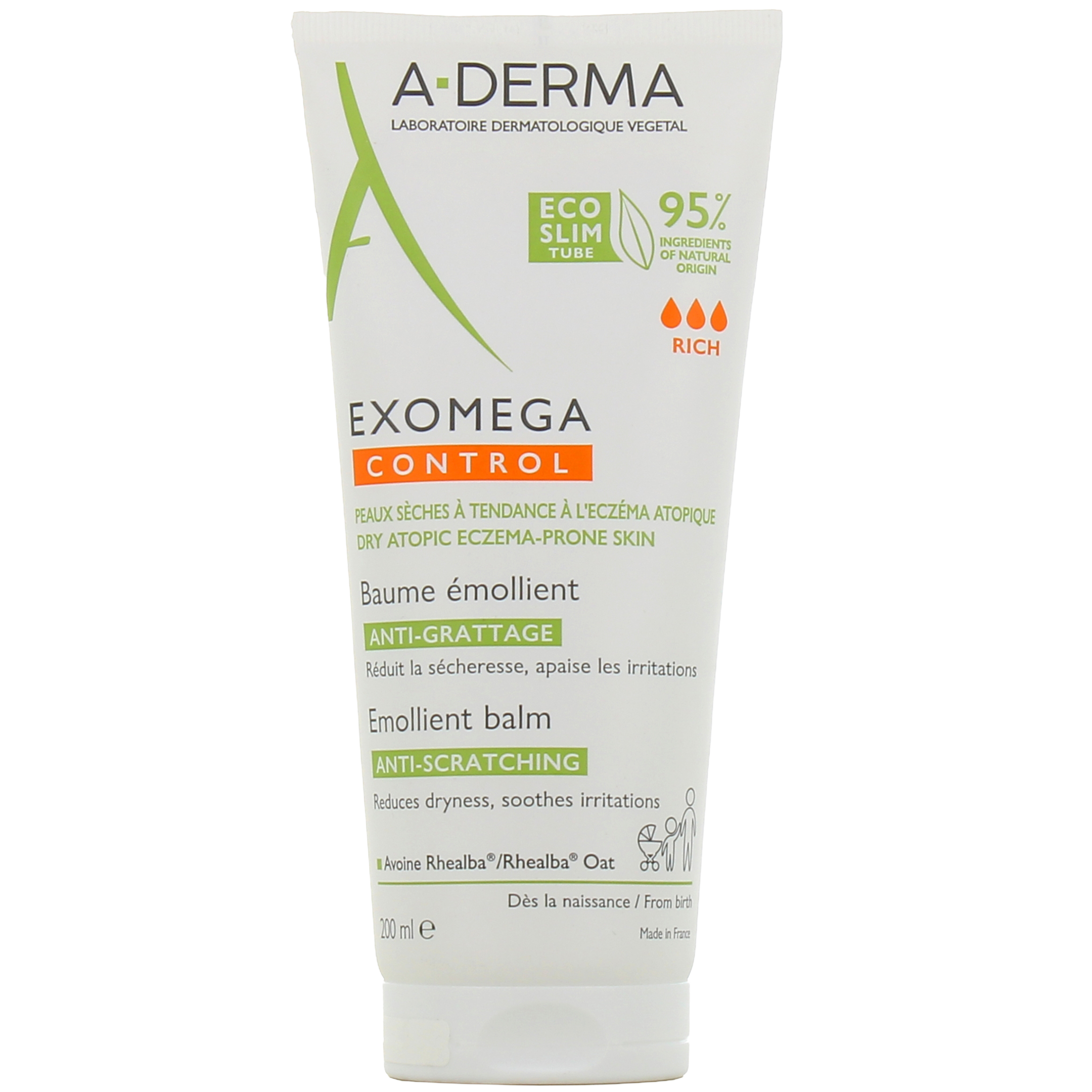 A-DERMA EXOMEGA CONTROL emollient balm for atopic skin 400 ml