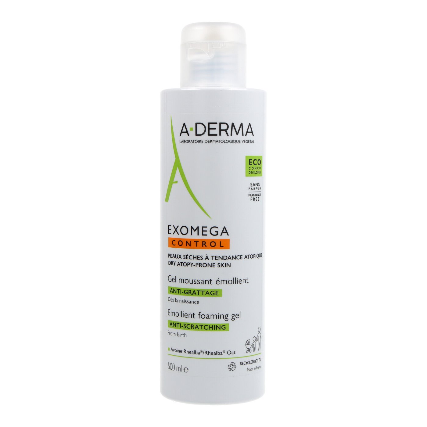 A-DERMA EXOMEGA CONTROL emollient foaming gel 500 ml