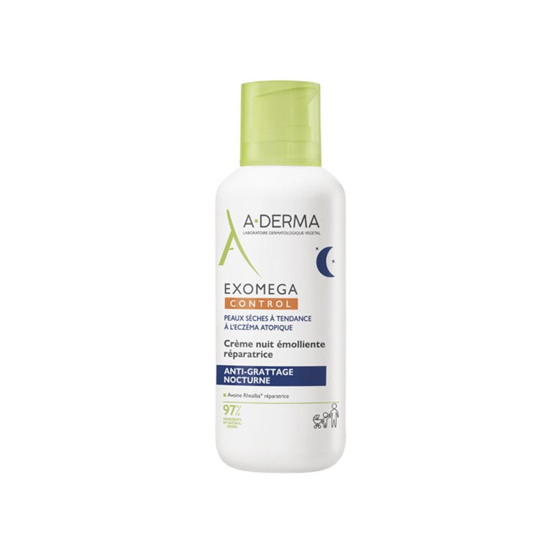 A-DERMA EXOMEGA CONTROL Emollient Repairing Night Cream for Atopic Skin 400 ml