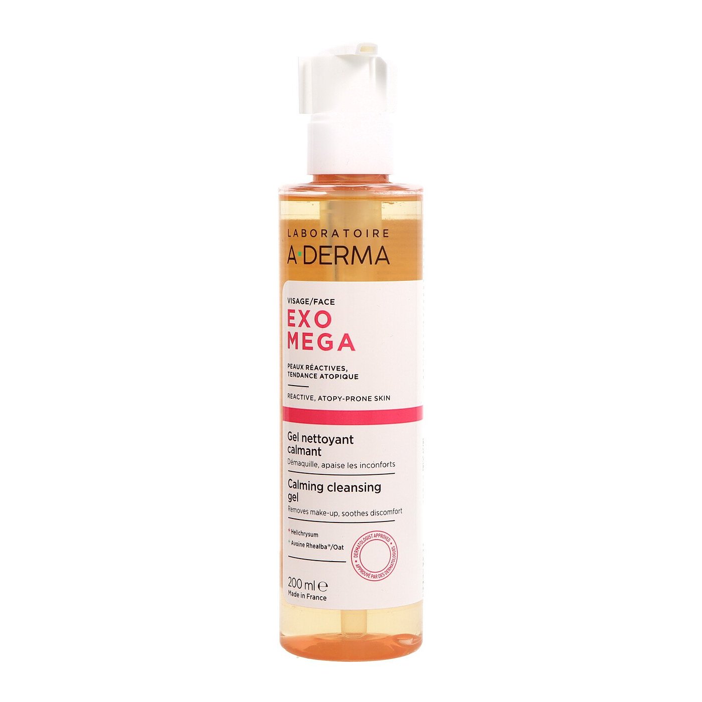 A-DERMA EXOMEGA Soothing Facial Cleansing Gel 200ml