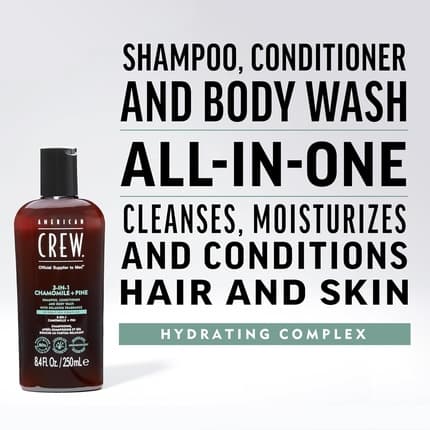 AMERICAN CREW 3-IN-1 CHAMOMILE + PINE shampoo 450 ml