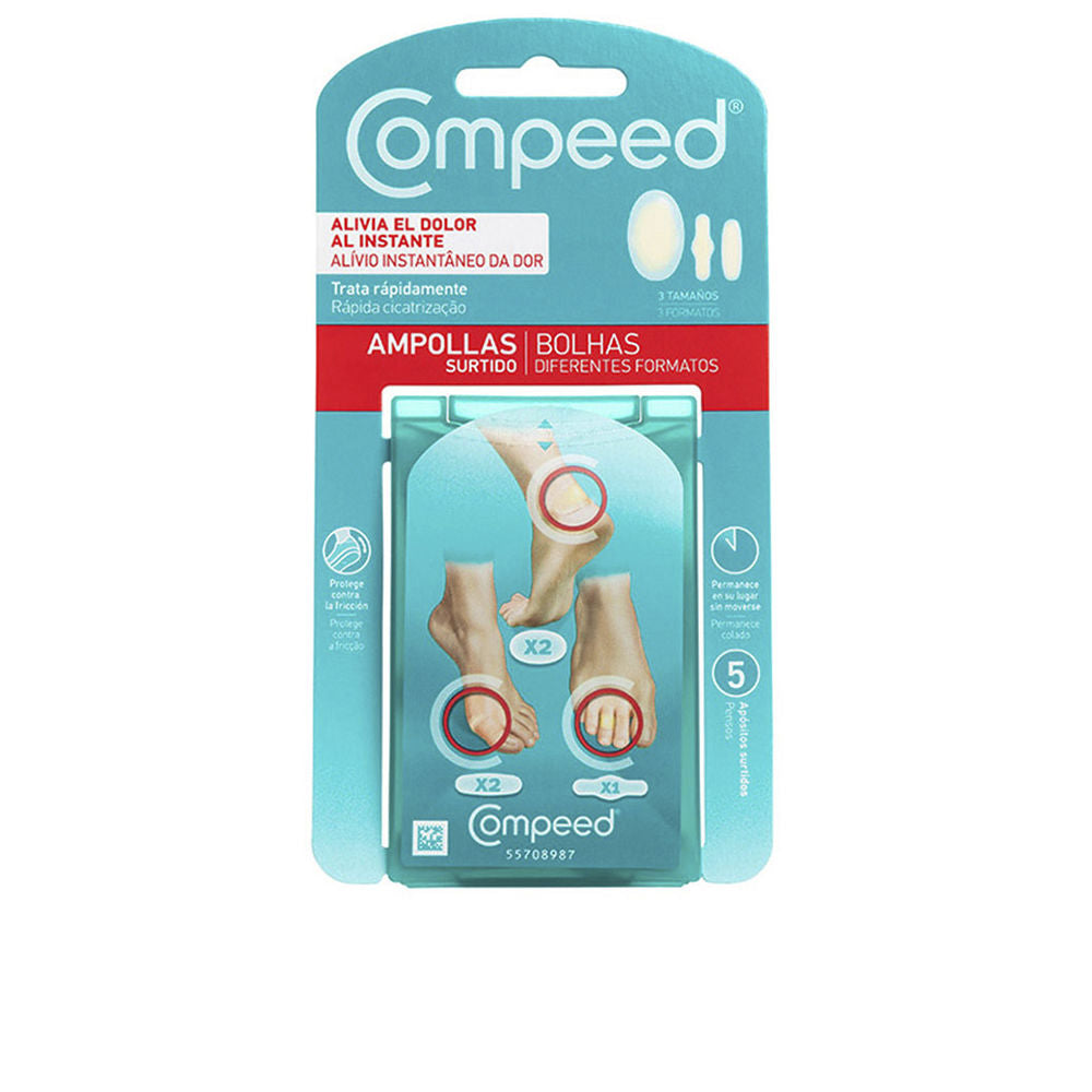 COMPEED Blister plasters, assorted, 3 sizes, 5 units