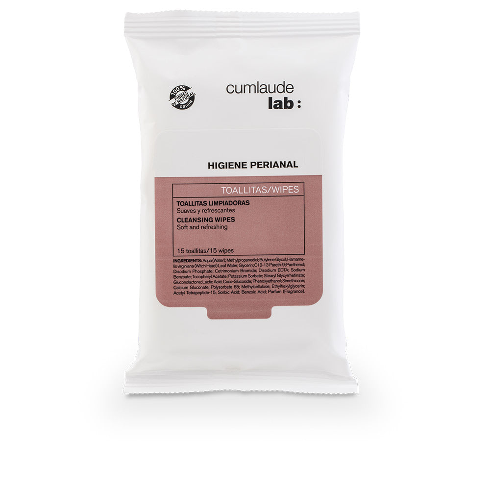 CUMLAUDE LAB CUM perianal wipes 15 u
