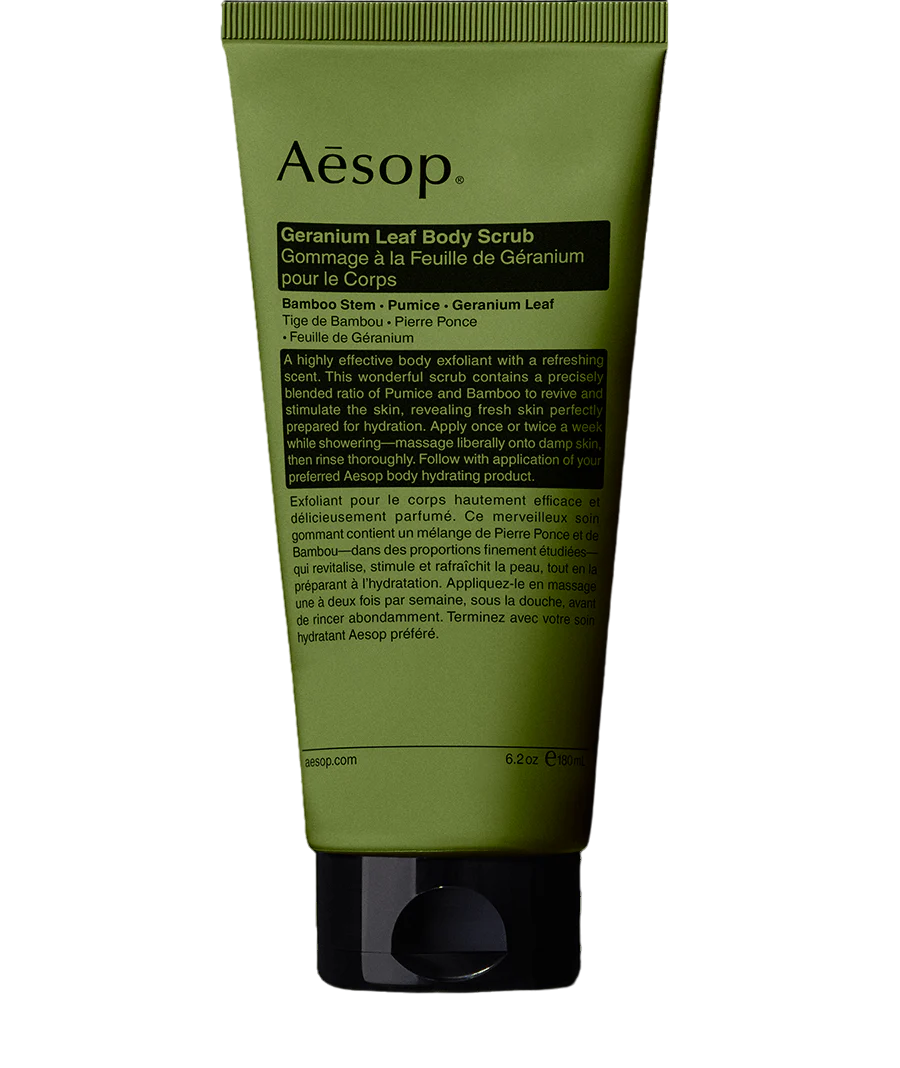 AESOP GERANIUM LEAF body scrub 180 ml