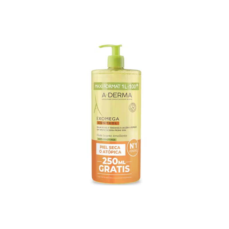 A-DERMA EXOMEGA CONTROL emollient shower oil 1000 ml