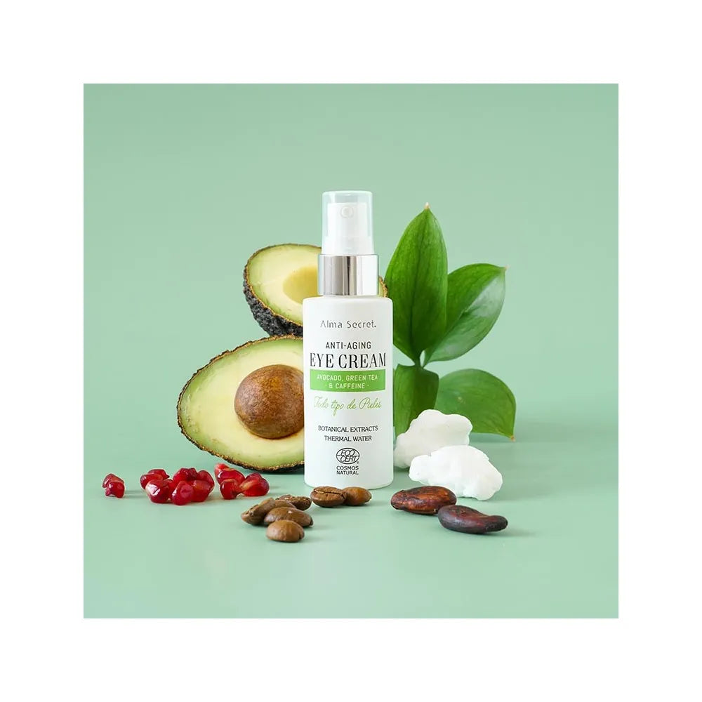 ALMA SECRET Crema contorno occhi anti-età con estratti botanici di avocado, tè verde e caffeina 30 ml
