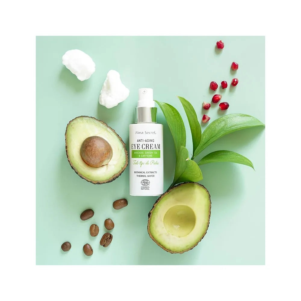 ALMA SECRET Crema contorno occhi anti-età con estratti botanici di avocado, tè verde e caffeina 30 ml