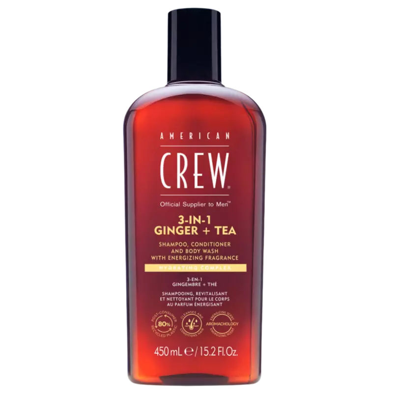 AMERICAN CREW 3-IN-1 GINGER + TEA shampoo 450 ml