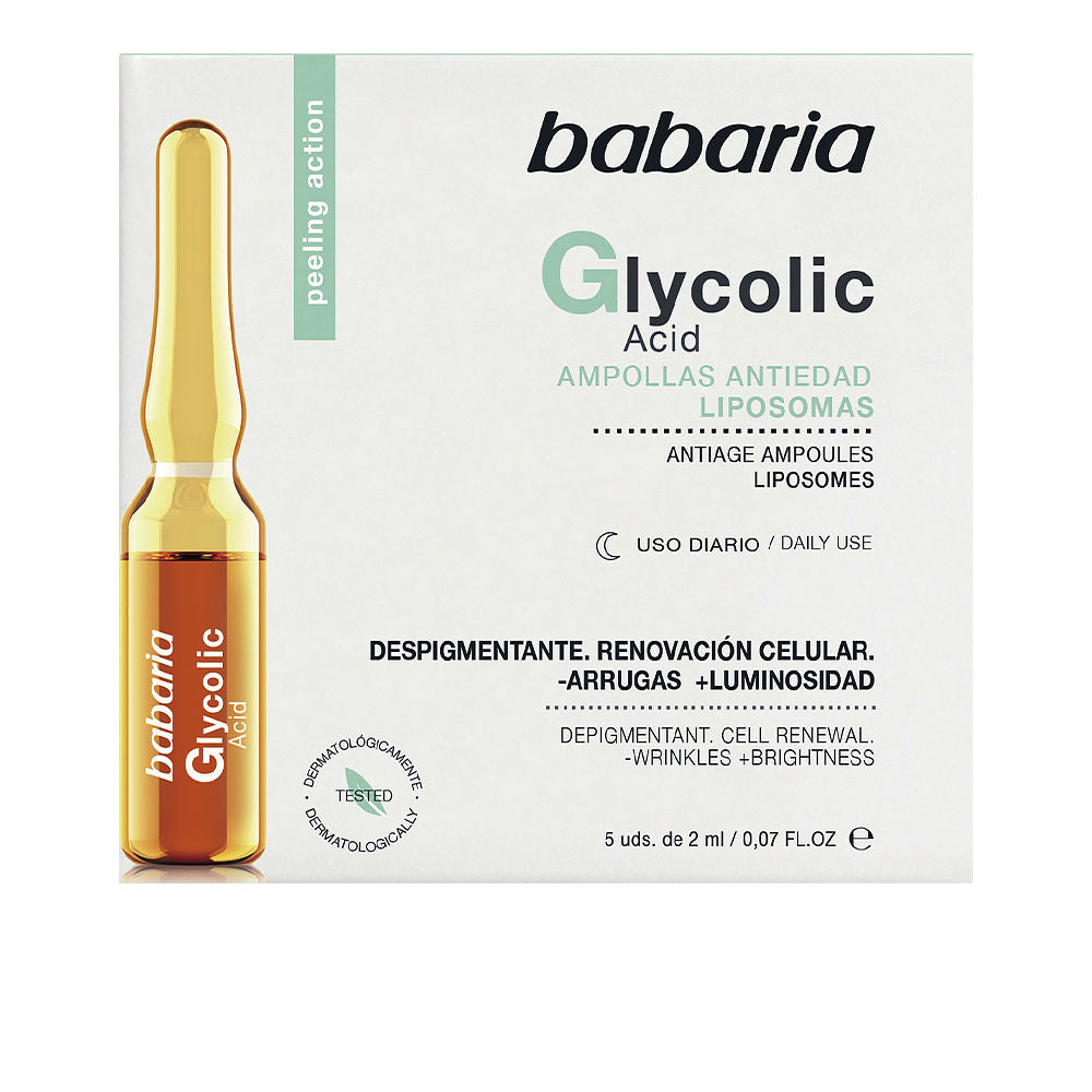 BABARIA GLYCOLIC ACID cell renewal ampoules 5 x 2 ml