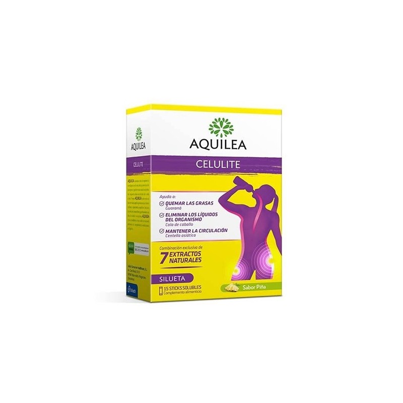 AQUILEA Celulina Trattamento Anticellulite 15 Stick Bevibili da 10 ml