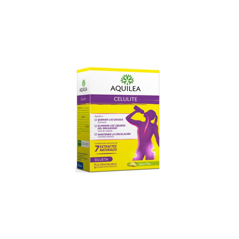 AQUILEA Celulina Trattamento Anticellulite 15 Stick Bevibili da 10 ml