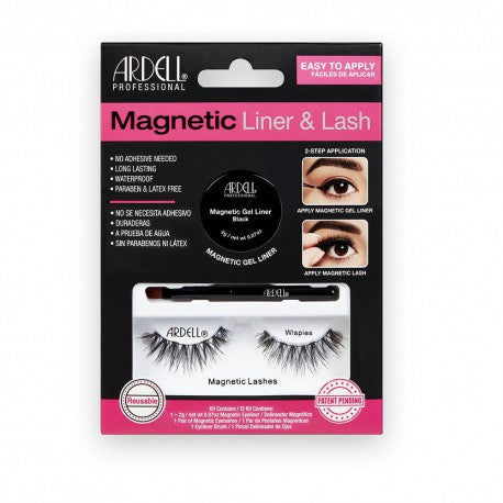 ARDELL MAGNETIC LINER & LASH WISPIES ciglia finte + eyeliner in gel 3 unità