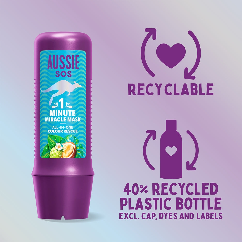 AUSSIE SOS 1 MINUTE MIRACLE COLOR RESCUE mask 250 ml