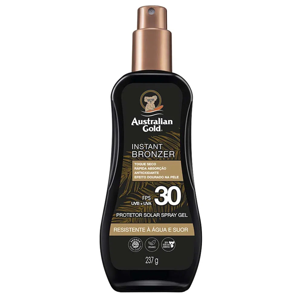 AUSTRALIAN GOLD PROTEZIONE SOLARE SPF50 spray gel con abbronzante istantaneo 237 ml