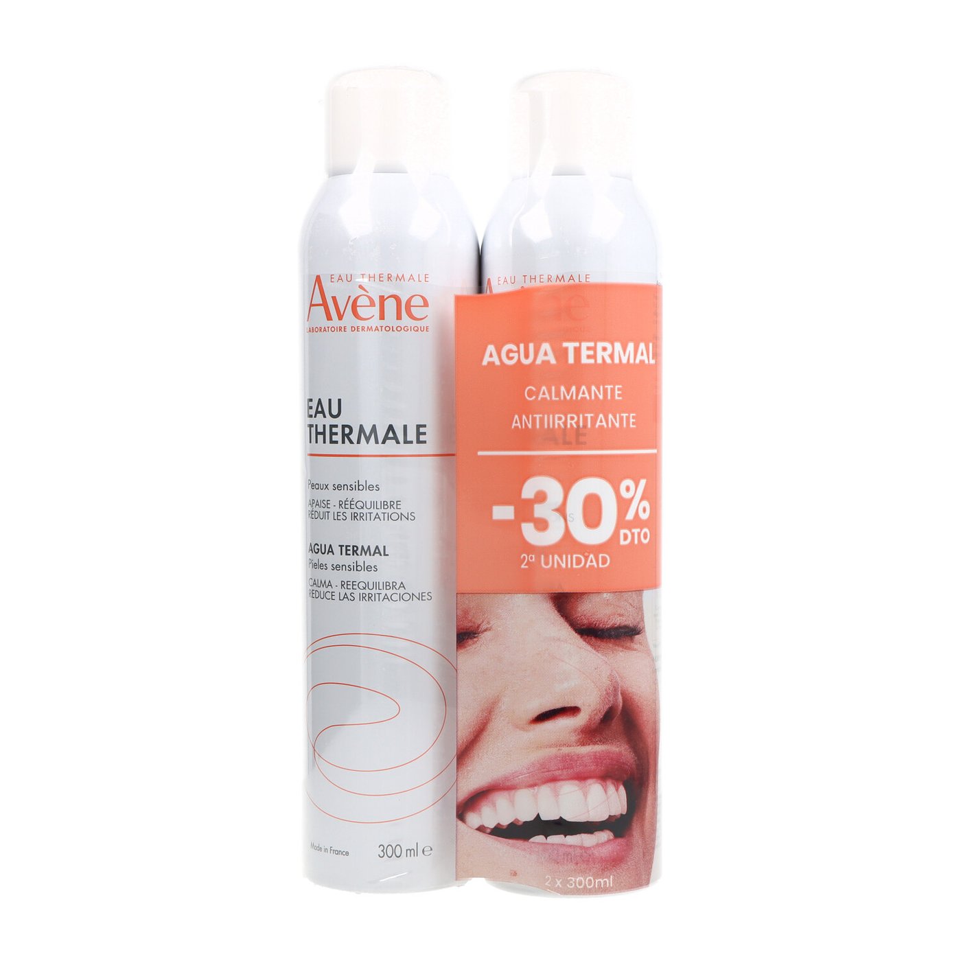 AVÈNE AGUA TERMAL DE AVENE LOTE 2 x 300 ml