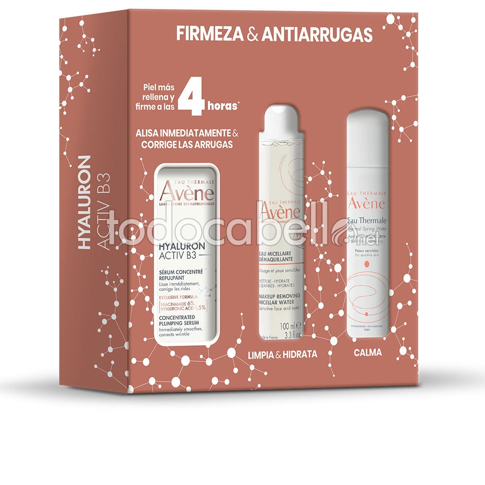 AVÈNE HYALURON ACTIV B3 SÉRUM + MICELLAIRE + EAU THERMALE LOT 3 pz