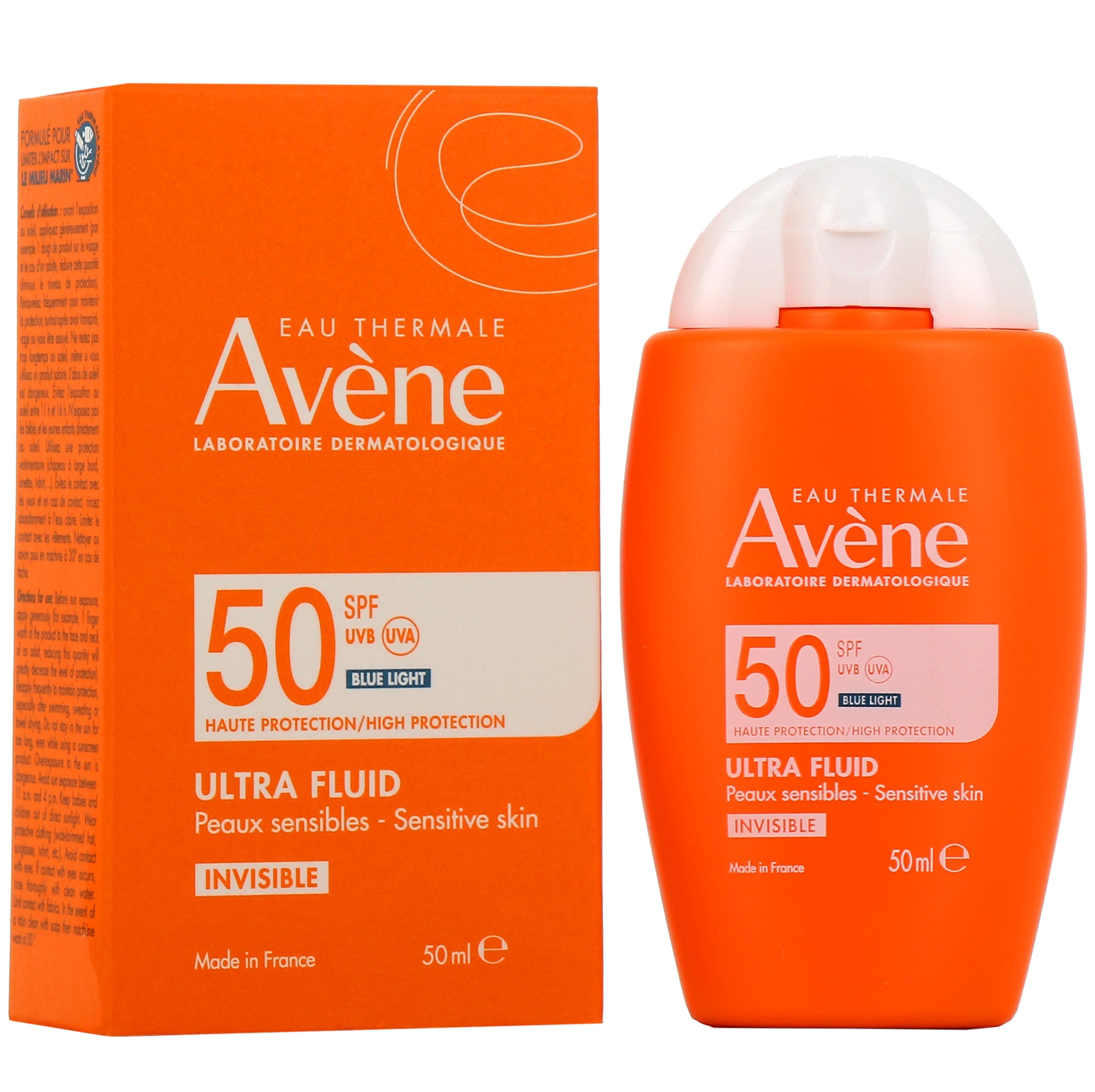 AVÈNE SOLAIRE ULTRA FLUID MAT PERFECT protezione solare viso universale SPF 50 50 ml