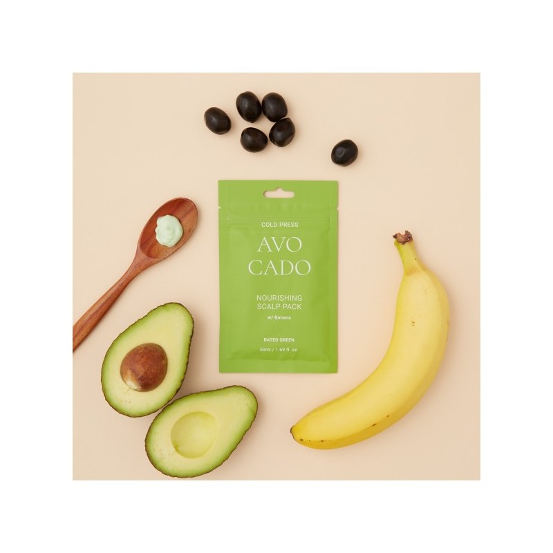 RATED GREEN COLD PRESS AVOCADO soin nourrissant cuir chevelu 50 ml