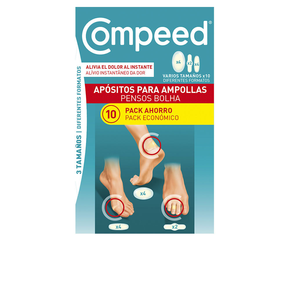 COMPEED Blister plasters, assorted 3 sizes, 10 units