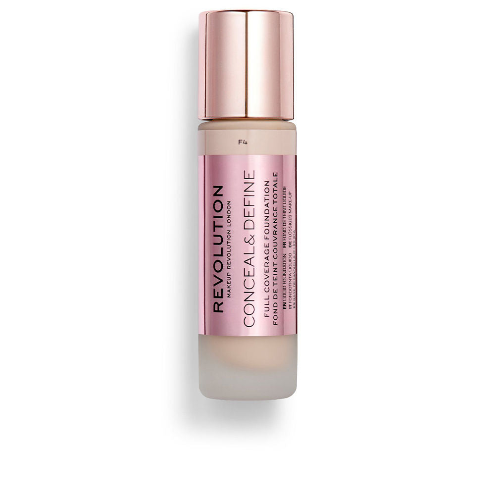 REVOLUTION MAKE UP CONCEAL & DEFINE full coverage foundation #F4