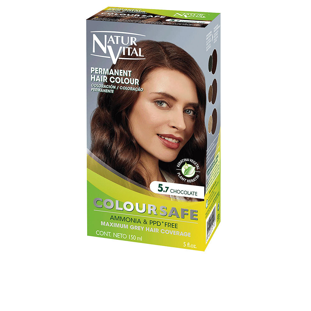 NATUR VITAL COLOURSAFE permanent dye #5.7-chocolate