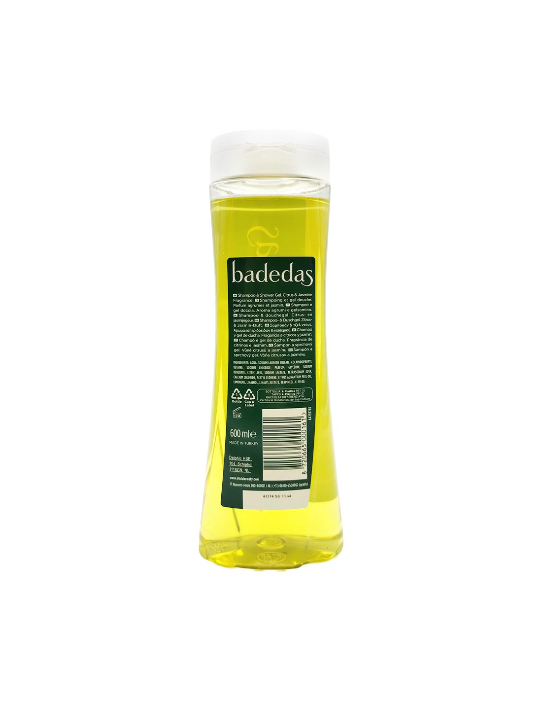 BADEDAS FRESH 2in1 CITRUS &amp; JASMINE shower gel + shampoo 600 ml
