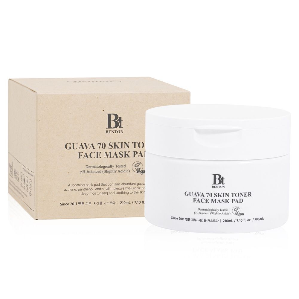 BENTON GUAVA 70 SKIN TONER dischetti maschera viso 70 pz