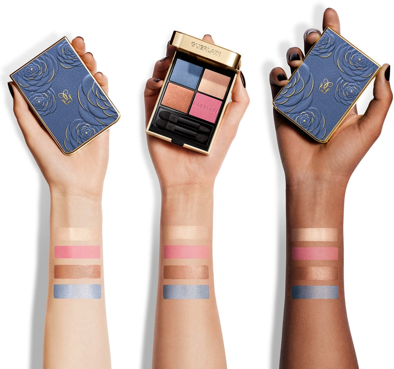 GUERLAIN OMBRES G ombretti in 4 tonalità edizione limitata #396-Denim Blossom 6 gr
