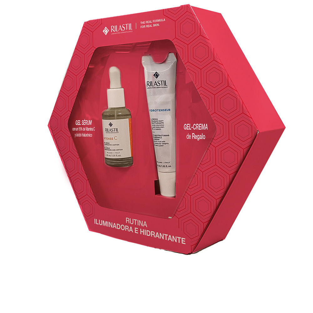 RILASTIL ILLUMINATING SERUM + ANTI-WRINKLE GEL CREAM CASE 2 pcs