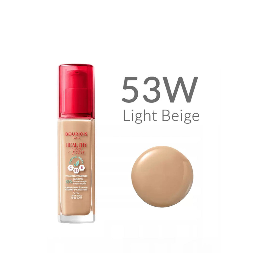BOURJOIS HEALTHY MIX radiant foundation #53-light beige