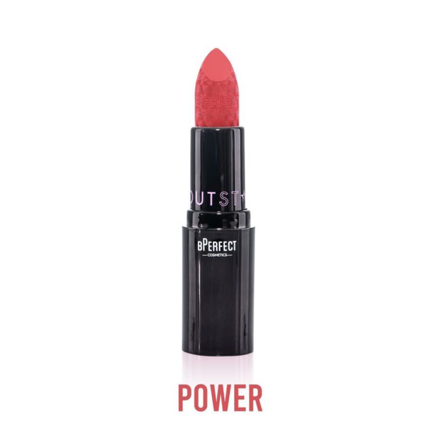 BPERFECT COSMETICS POUTSTAR satin lipstick #power
